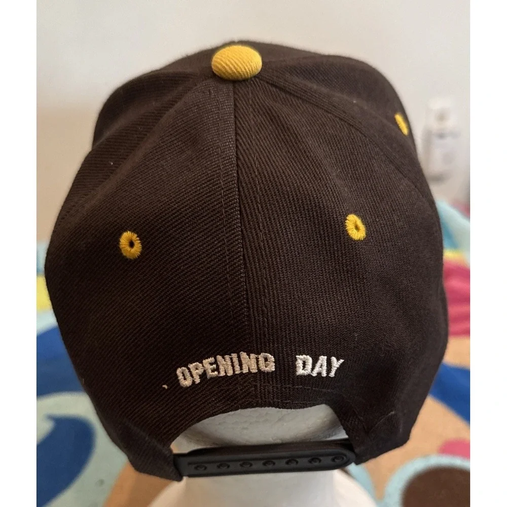 Opening Day San Diego PADRES Brown Swingin' Frier SnapBack Baseball Hat SGA‎ Cap
